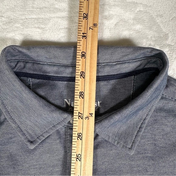 Nat Nast Polo Shirt Men Size XL Gray Short Sleeve Stretch Comfort Golf EUC - Picture 8 of 10